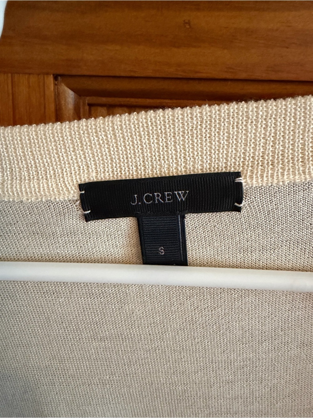 J. Crew Cream Lightweight Button-Front Cardigan - Picture 2 of 2